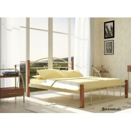 Ліжко Кассандра на дерев'яних ніжках Метал-Дизайн