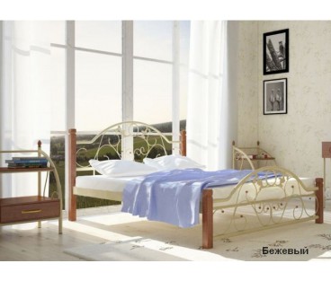 Кровать Франческа на деревянных ножках Металл-Дизайн