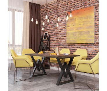 Обеденный стол Астон (120) Металл-Дизайн | Loft