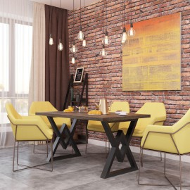 Обеденный стол Астон (160) Металл-Дизайн | Loft
