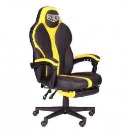 Кресло VR Racer Edge Throne черный/желтый (Релакс) АМФ 521343