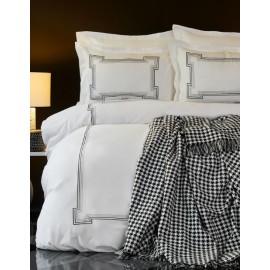 Набор постельное белье с покрывалом Bourbon siyah 2018-1 черный Karaca Home