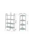 Комплект Призма 4 полки Металл-Дизайн | Loft