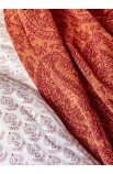 Набор постельное белье с пледом Alley kiremit 2020-1 кирпичный Karaca Home