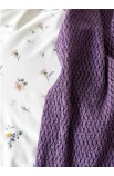 Набор постельное белье с пледом Fertile lila 2020-1 лиловый Karaca Home