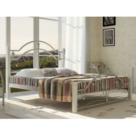 Ліжко Діана на дерев'яних ніжках Метал-Дизайн
