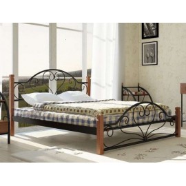 Ліжко Джоконда на дерев'яних ніжках Метал-Дизайн