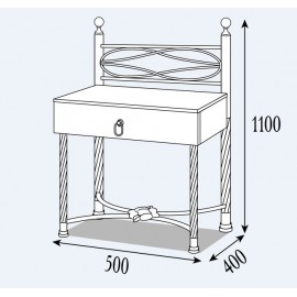 Тумба прикроватная Виченца Металл-Дизайн |  Vicenza Bella Letto