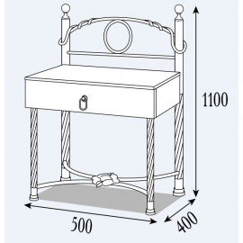 Тумба прикроватная Тоскана Металл-Дизайн | Toskana Bella Letto