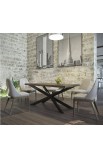 Обеденный стол Икс (160) Металл-Дизайн | Loft