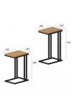 Комплект столиков Кофе Брейк 2 в 1 (55 см + 40 см) Металл-Дизайн | Loft