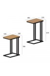 Комплект столиков Кофе Брейк 2 в 1 (65 см + 50 см) Металл-Дизайн | Loft