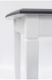 Обеденный раскладной стол Карат (белый/серый) Микс Мебель