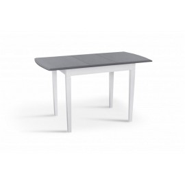 Обеденный раскладной стол Карат (белый/серый) Микс Мебель