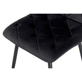 Стул обеденный Трасти (велюр черный) Микс Мебель