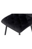 Стілець обідній Трасті (велюр чорний) Мікс Меблі