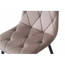 Стілець обідній Меморі (чорний/велюр бежевий) Мікс Меблі