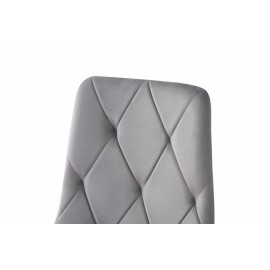 Стул обеденный Мемори (черный/велюр серый) Микс Мебель