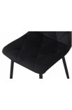 Стілець обідній Меморі (велюр чорний) Мікс Меблі