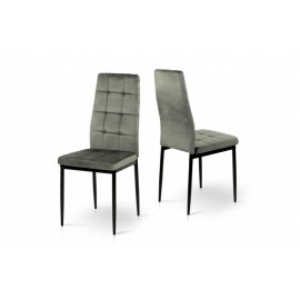 Стул обеденный Айс (велюр пепельный) Микс Мебель