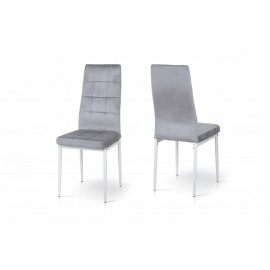 Стул обеденный Айс (велюр светло-серый) Микс Мебель