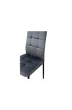 Стілець обідній Айс (велюр темно-сірий) Мікс Меблі