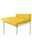 Стілець обідній Річь (білий/велюр жовтий) Мікс Меблі
