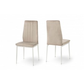 Стул обеденный Ричь (белый/велюр песочный)  Микс Мебель