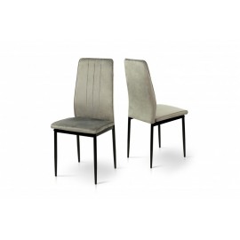 Стул обеденный Ричь (черный/велюр серый) Микс Мебель