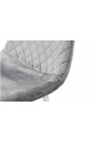 Стілець обідній Марс (білий/велюр сірий) Мікс Меблі
