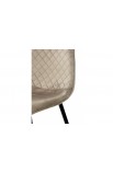 Стул обеденный Марс (черный/велюр мокрый песок) Микс Мебель