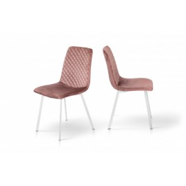 Стілець обідній Некст (білий/велюр пулровий) Мікс Меблі