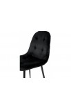 Стілець обідній Квест (чорний/велюр чорний) Мікс Меблі