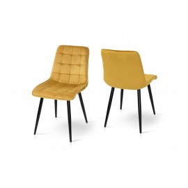 Стул обеденный Вилли (черный/велюр карри) Микс Мебель