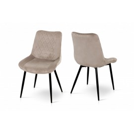 Стул обеденный Корфу (черный/велюр черный) Микс Мебель