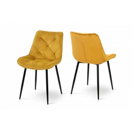 Стілець обідній Прадо (чорний/велюр карі) Мікс Меблі