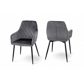 Кресло Томас (велюр серый) Микс Мебель