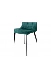 Стілець обідній Ментос (чорний/велюр зелений) Мікс Меблі