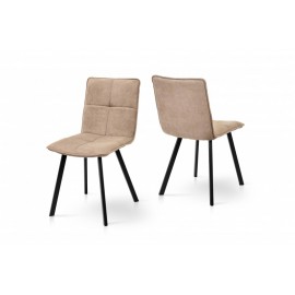 Стул обеденный Тетрис (черный/коричневый) Микс Мебель