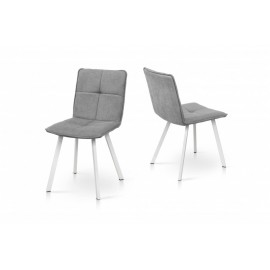 Стілець обідній Тетріс (білий/світло-сірий) Мікс Меблі