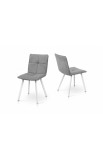 Стілець обідній Тетріс (білий/світло-сірий) Мікс Меблі