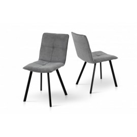 Стул обеденный Тетрис (черный/темно-серый) Микс Мебель