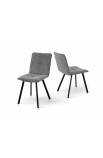 Стілець обідній Тетріс (чорний/темно-сірий) Мікс Меблі