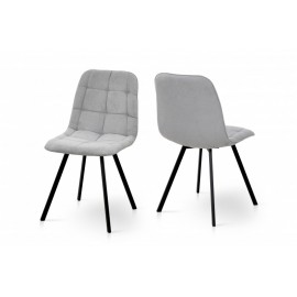 Стілець обідній Софт (чорний/світло-сірий) Мікс Меблі
