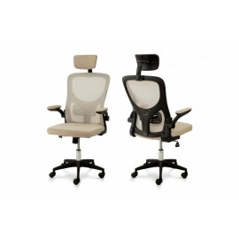 Стілець комп'ютерний Тонус (чорний/бежевий) Мікс Меблі