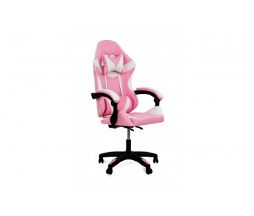 Крісло комп'ютерне Слім (рожево-білий) Мікс Меблі