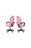 Крісло комп'ютерне Слім (рожево-білий) Мікс Меблі