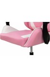 Крісло комп'ютерне Слім (рожево-білий) Мікс Меблі