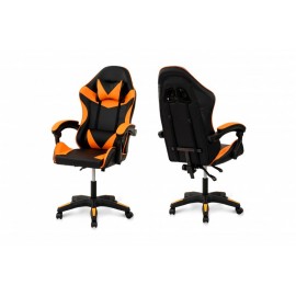 Крісло комп'ютерне Слім (чорний/помаранчевий) Мікс Меблі