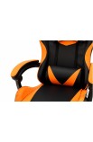 Крісло комп'ютерне Слім (чорний/помаранчевий) Мікс Меблі